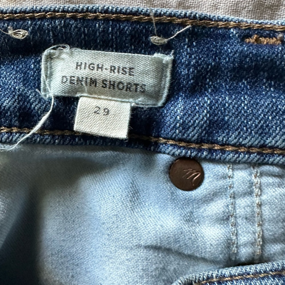 Madewell Blue Jean Shorts - Picture 6 of 8